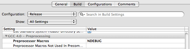 Screenshot showing Xcode project configuration dialog